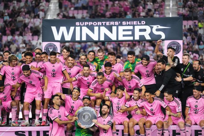 El Inter de Miami de Leo Messi celebra la Supporter's Shield (FOTO: Cordón Press).