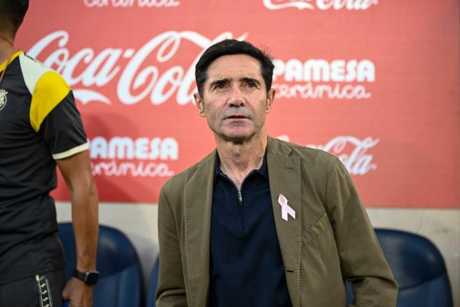 Marcelino García Toral, durante el Villarreal-Getafe (Foto: EFE).