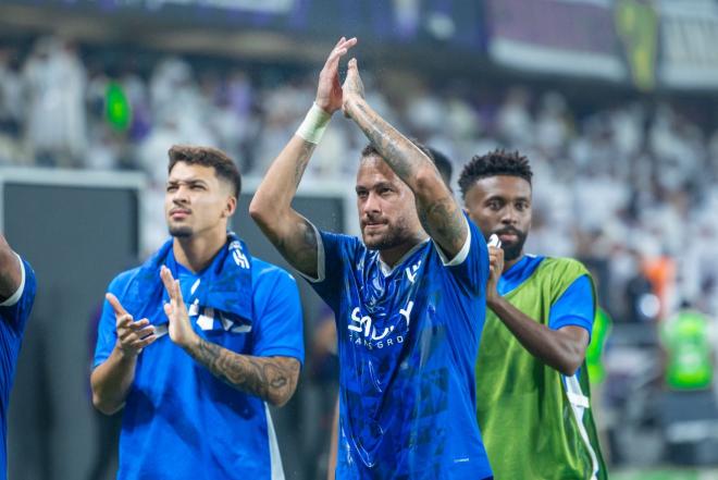 Neymar, en su partido de vuelta con Al Hilal tras su grave lesión (Foto: Al Hilal).