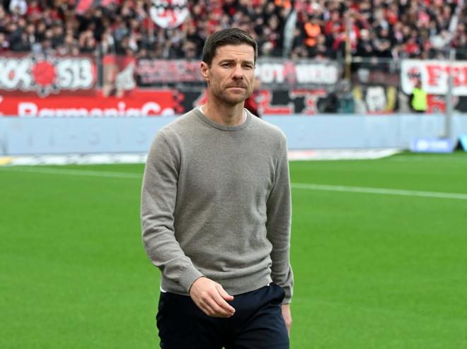 Xabi Alonso, antes de un partido del Bayer Leverkusen (Foto: Cordon Press).