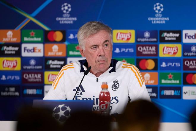 Carlo Ancelotti en rueda de prensa (Cordon Press)