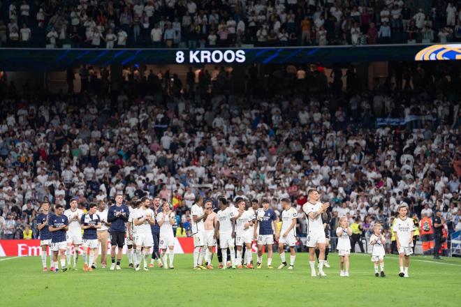 Toni Kroos, en su despedida en el Santiago Bernabéu (Foto: Europa Press)