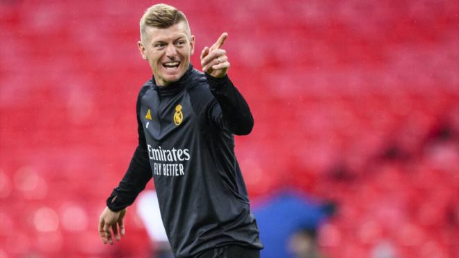 Toni Kroos en un entrenamiento con el Real Madrid (Foto: Europa Press)