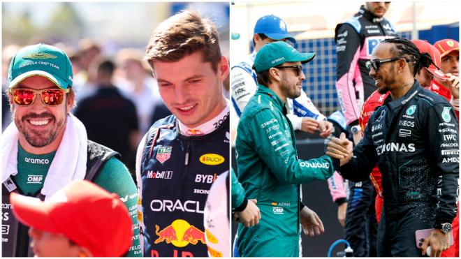 Fernando Alonso, Lewis Hamilton y Max Verstappen (Cordon Press - Europa Press)