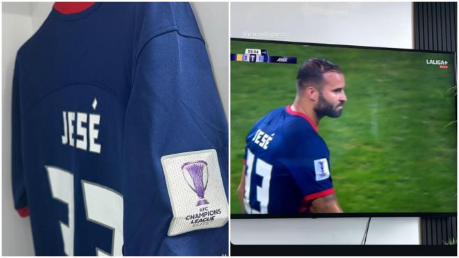 El apoyo de Aurah Ruiz a Jesé Rodríguez en su nuevo equipo (Captura de Instagram de @aurah.ruiz)