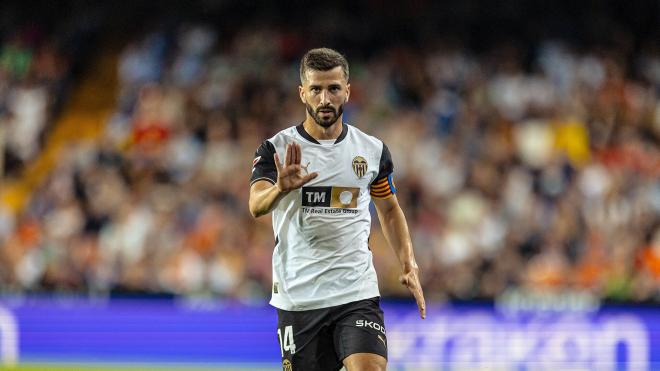 José Gayà, ante la UD Las Palmas (Foto: Valencia CF).