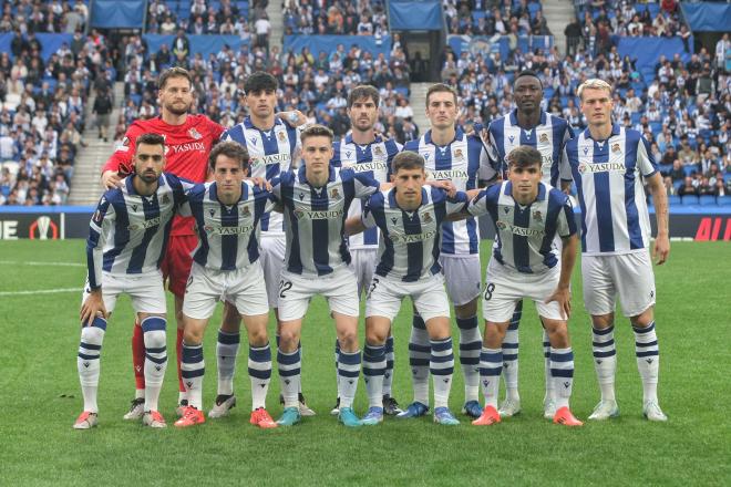 Once de la Real Sociedad contra el Anderlecht (Foto: Giovanni Batista).