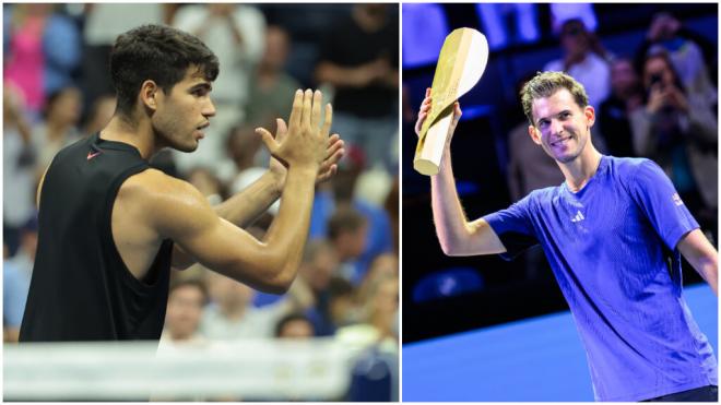 Carlos Alcaraz comparte una anécdota con Dominic Thiem. (Fuente: Europa Press)