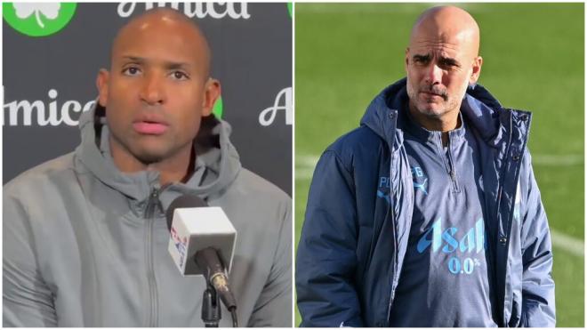 Pep Guardiola y Al Horford (Cordon Press / Mundo Deportivo)