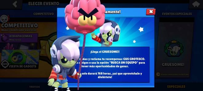 La skin gratis de Gus Grotesco en Brawl Stars