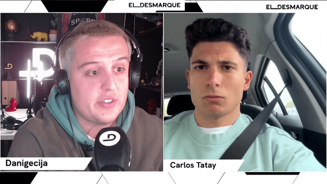 Carlos Tatay en el canal de Twitch de ElDesmarque