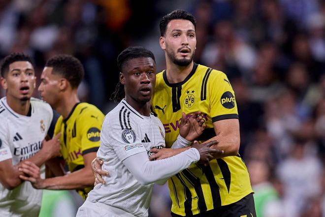 Camavinga en el partido ante el Borussia de Champions (Foto: Europa Press)