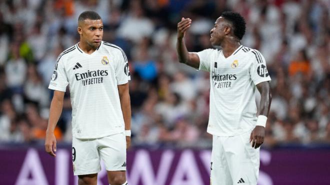 Vinicius y Mbappé con el Real Madrid (Europa Press)