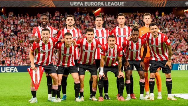 Este es el once que sacaba Ernesto Valverde ante el Slavia en San Mamés (Foto: Athletic Club).