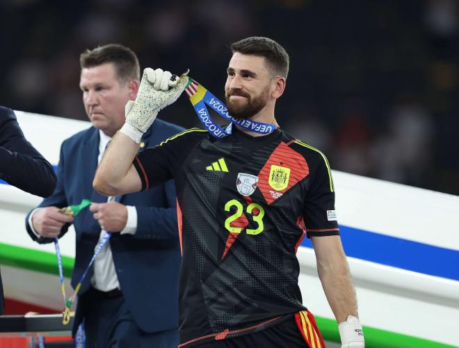 Unai Simón, campeón de la Eurocopa con España (Foto: Cordon Press)