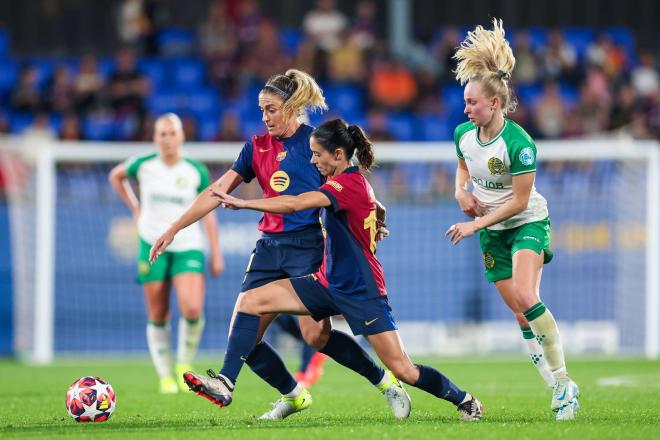 Aitana Bonmatí y Alexia Putellas, jugadoras del FC Barcelona (Foto: Cordon Press)