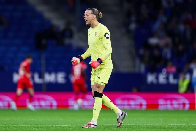 Orjan Nyland, ante el Espanyol (Foto: Cordon Press).