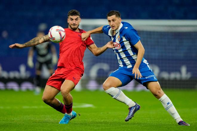 Isaac Romero, ante el Espanyol (Foto: EFE).