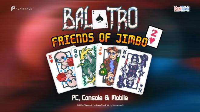 Amigos de Jimbo 2, la nueva expansión gratuito de Balatro con 4 crossovers.