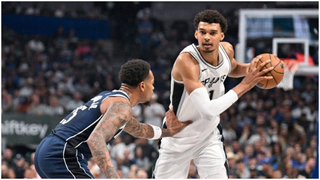 Victor Wembanyama en el partido frente a los Dallas Mavericks. (Fuente: Cordon Press)