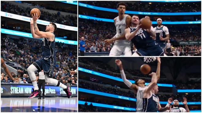 Luka Doncic vence a los Spurs de Victor Wembanyama. (Fuente: Cordon Press/ @nba)