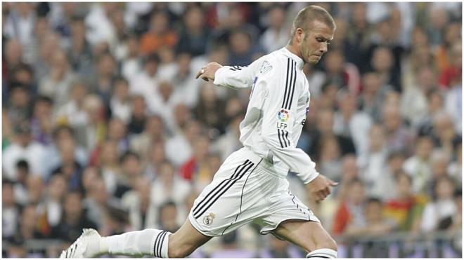 David Beckham en su etpa ne el Real Madrid. (Fuente: Cordon Press)