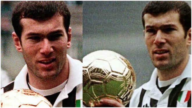 Zinedine Zidane consigue el Balón de Oro en 1998. (Fuente: X)