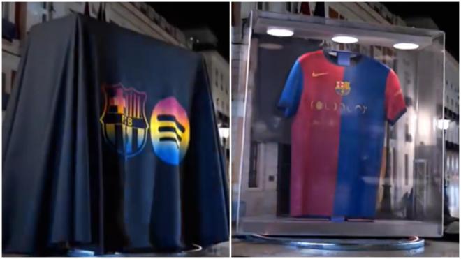 La camiseta del FC Barcelona, en la Puerta del Sol (Capturas de X)