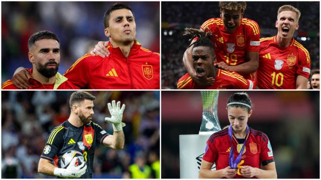 Los jugadores españoles candidatos al Balón de Oro 2024 (Fotos: Cordon Press)