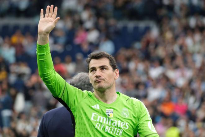 Iker Casillas, en el Corazón Classic Match en el Bernabéu (Foto: Cordon Press).