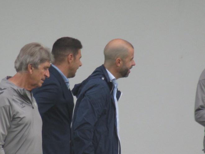 La reunión de Joaquín, Pellegrini y Manu Fajardo en la Ciudad Deportiva