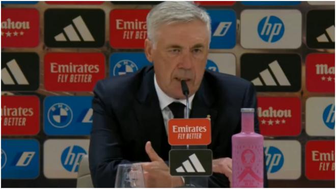 Carlo Ancelotti en sala de prensa (LALIGA)