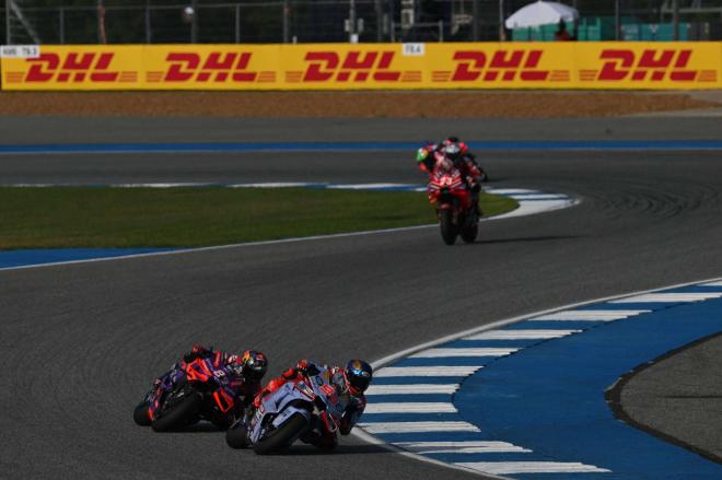 Marc Márquez, Jorge Martín y Enea Bastianini (Foto: Cordon Press).