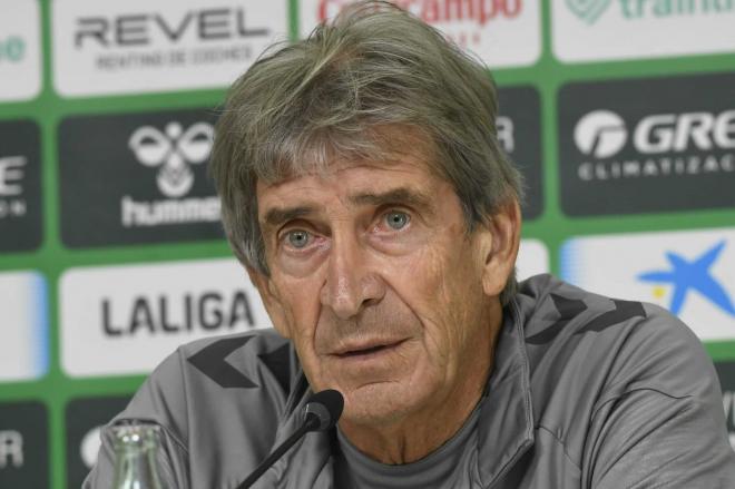 Manuel Pellegrini, en la rueda de prensa previa (Foto: Kiko Hurtado)