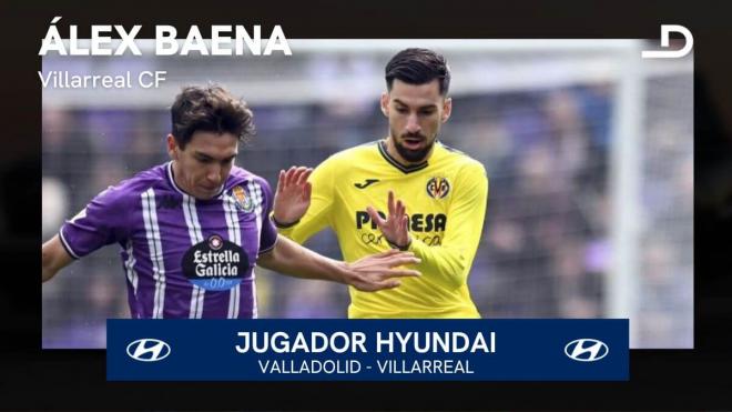 Álex Baena, Jugador Hyundai del Real Valladolid-Villarreal.