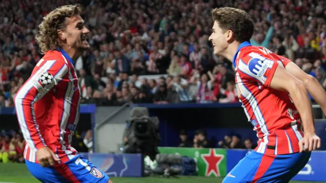 Griezmann y Julián Álvarez en Champions (Cordon Press)