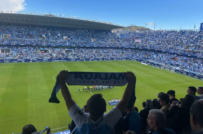 Imagen de La Rosaleda en un Málaga-Eibar de la jornada 12. (Foto: A. Fuentes)