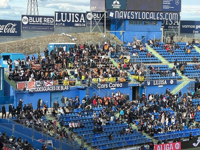 Pancartas contra Peter Lim en Getafe