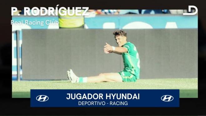 Pablo Rodríguez, Jugador Hyundai del Dépor - Racing de Santander.