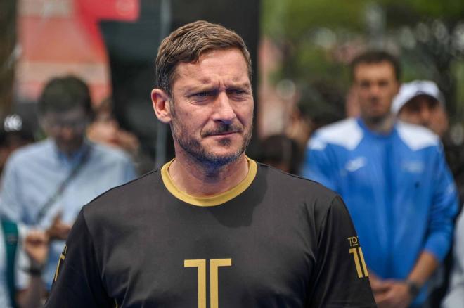 Francesco Totti, en un partido de pádel (Foto: Cordon Press).