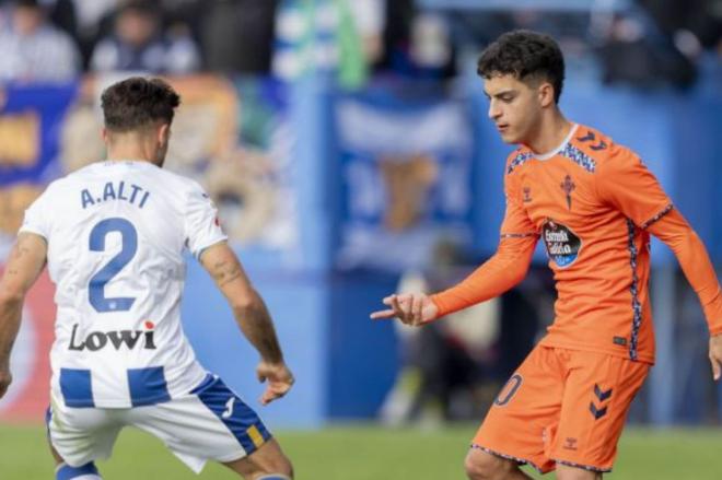 Hugo Álvarez ante el Leganés (Foto: LaLiga).