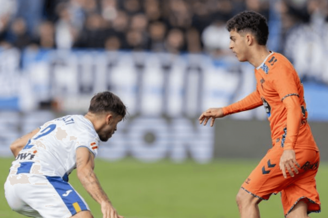 Hugo Álvarez ante el Leganés (Foto: LaLiga).