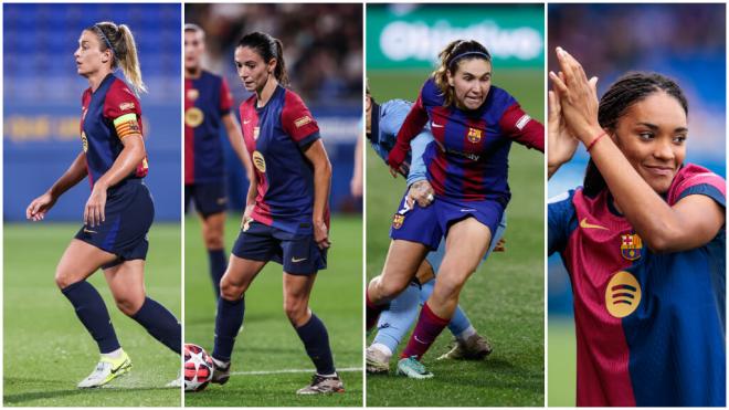 Alexia Putellas, Aitana Bonmati, Mariona Caldentey y Salma Paralluelo; entre las nominadas al Balón de Oro femenino 2024. (Fuente: Europa Press)