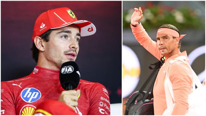 Charles Leclerc admite haber heredado una superstición de Rafa Nadal. (Fuente: Europa Press)