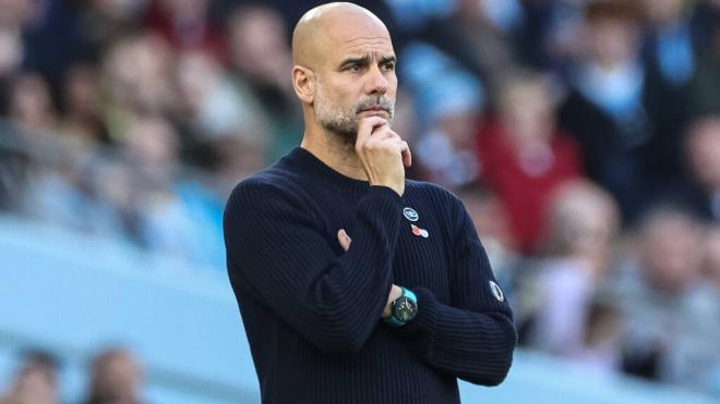 Pep Guardiola en el último partido del Manchester United (Cordon Press)