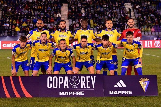 El once titular del Cádiz en Jaén (Foto: Cádiz CF).