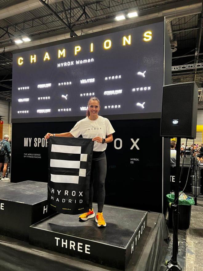 María Pujol, en el Hyrox Madrid 2024.