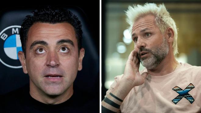 A la izquierda, Xavi Hernández; a la derecha, Santi Cañizares.