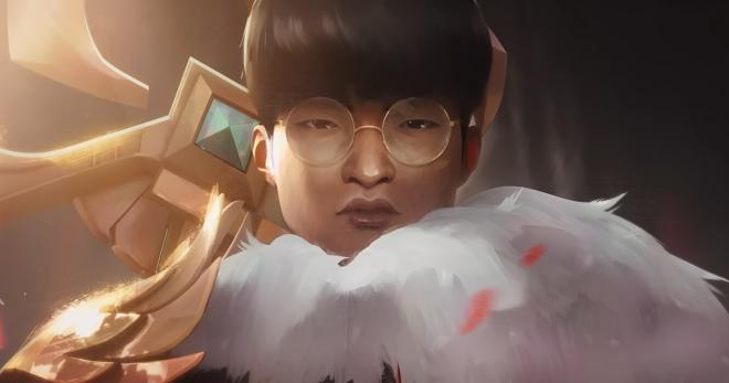 Faker convertido en Rey Demonio como el rey de estos Worlds 2024.