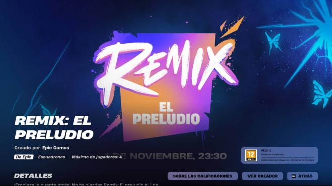 Remix: El Preludio, el evento final del Capítulo 5, previo a Fortnite OG